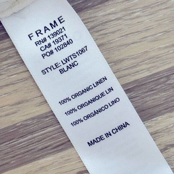 FRAME Easy Scoop Linen Top - Picture 5 of 5